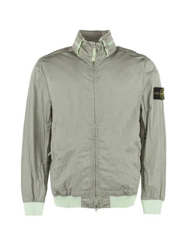 Men's Logo Patch Nylon Metal Zip-up Jacket Light Green - STONE ISLAND - BALAAN 1