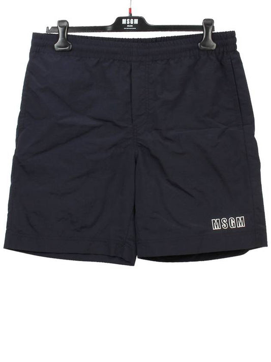 Embroidered Logo Bermuda Shorts Black - MSGM - BALAAN 2