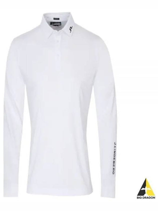 Men's Tour Tech Long Sleeve T-Shirt White - J.LINDEBERG - BALAAN 2