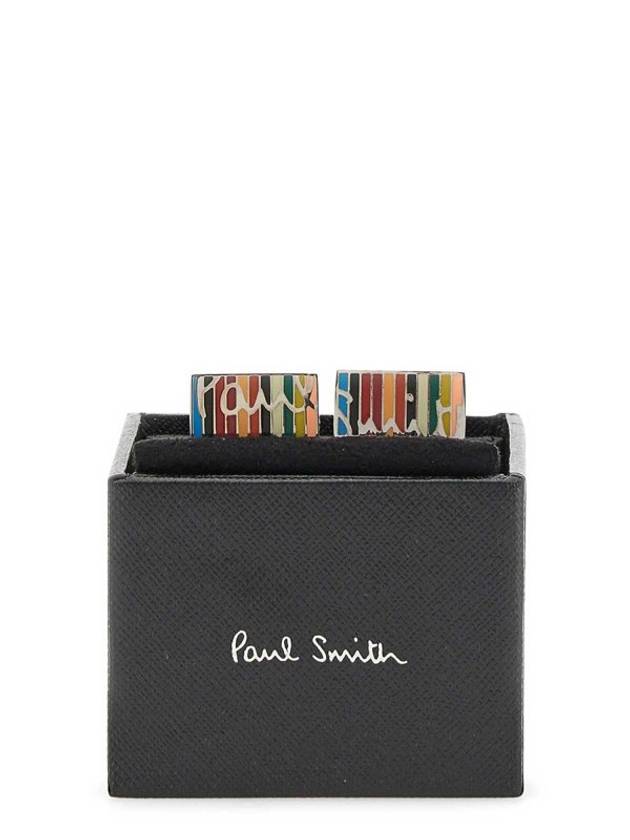 Signature Striped Logo Cufflinks - PAUL SMITH - BALAAN 4