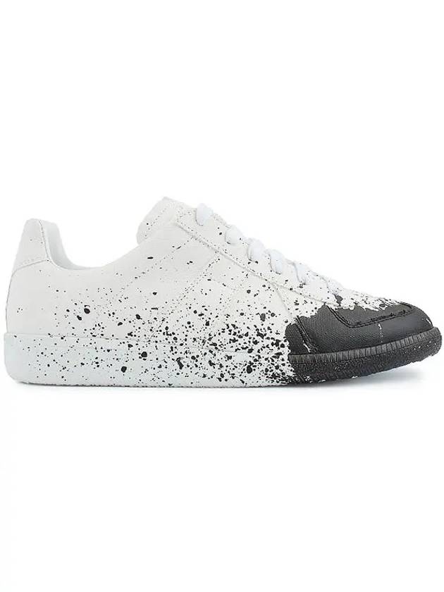 Replica Painting Low Top Sneakers White Black - MAISON MARGIELA - BALAAN 3