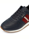 Astell Leather Low-Top Sneakers Navy - BALLY - BALAAN 8