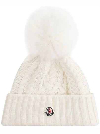 23SS Logo Cable Pom Pom Beanie 3B000 18 M1127 002 - MONCLER - BALAAN 2