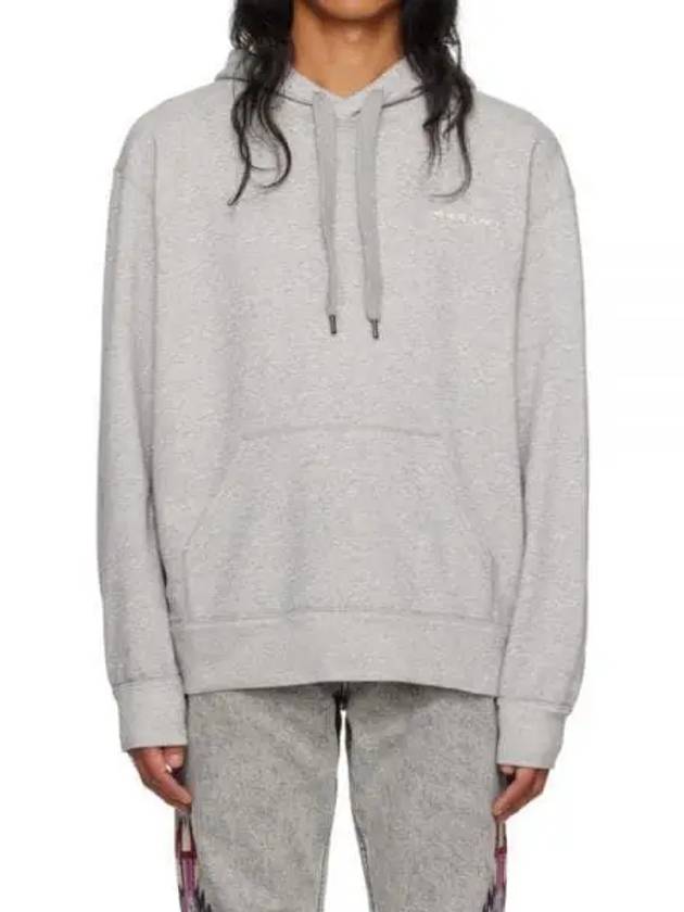 Marcello Embroidered Logo Hoodie Grey - ISABEL MARANT - BALAAN 2