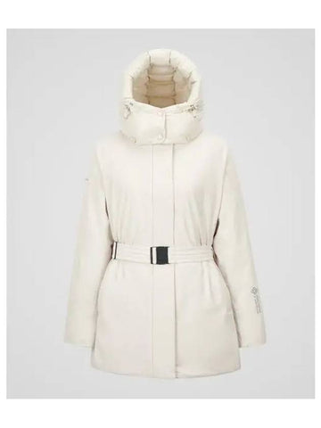 Cortina Mid Ivory Women s Down Jacket - DUVETICA - BALAAN 1