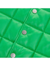 Women's Shiny Leather Padded Vest Green - BOTTEGA VENETA - BALAAN.