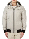 Ballistic Hooded Down Bomber Padding Grey - MOOSE KNUCKLES - BALAAN 3