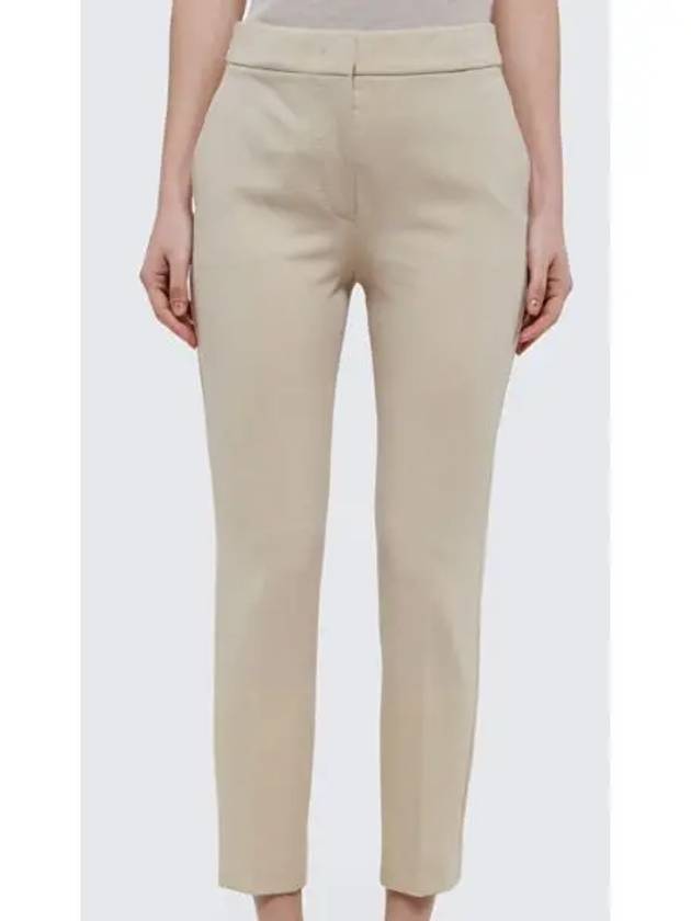 Pegno Viscose Rayon Straight Pants Beige - MAX MARA - BALAAN 2