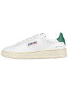 Dallas Green Tab Leather Low Top Sneakers White - AUTRY - BALAAN 4