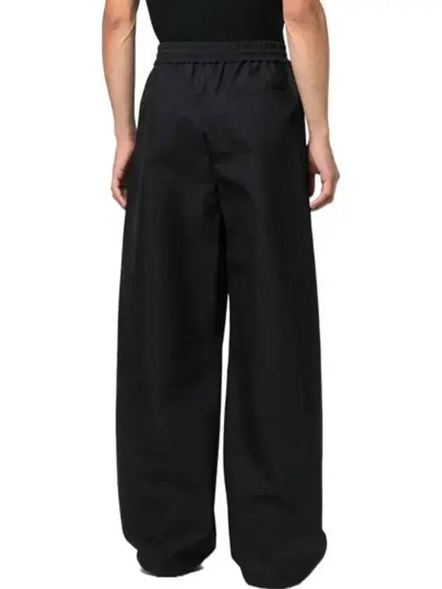 high waist logo wide pants black - OFF WHITE - BALAAN 5