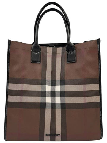 Unisex check tote bag 8049117 - BURBERRY - BALAAN 1