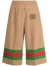 Interlocking GG Logo Shorts Camel - GUCCI - BALAAN 2