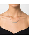 Crystal Metal Necklace Silver - MIU MIU - BALAAN 3