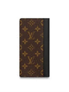 Brazza Monogram Macassar Long Wallet Brown Black - LOUIS VUITTON - BALAAN 6