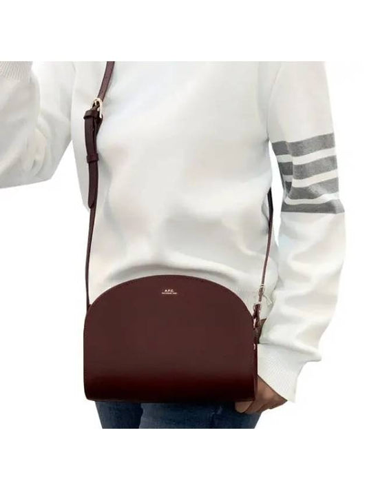 Demi Lune Half Moon Cross Bag Burgundy - A.P.C. - BALAAN 2