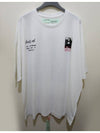 Mona Lisa Print Mega Overfit T-Shirt OMAA066S191850050110 - OFF WHITE - BALAAN 5