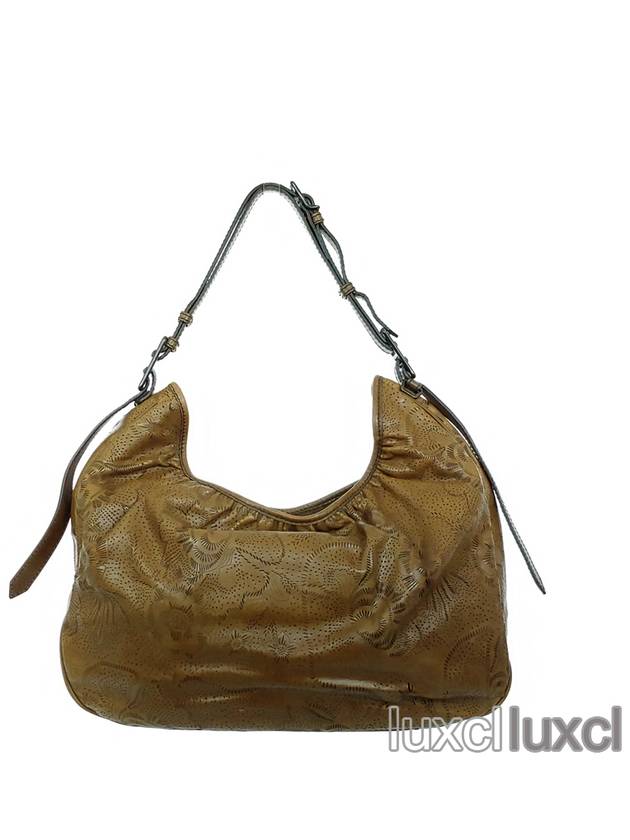 Vintage floral leather hobo shoulder bag - BURBERRY - BALAAN 3