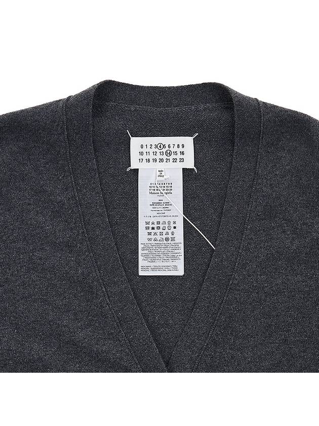 Eco Cashmere Loose Fit Cardigan Grey - MAISON MARGIELA - BALAAN 4