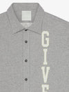 College Cotton Short Sleeve Shirt Grey - GIVENCHY - BALAAN 3