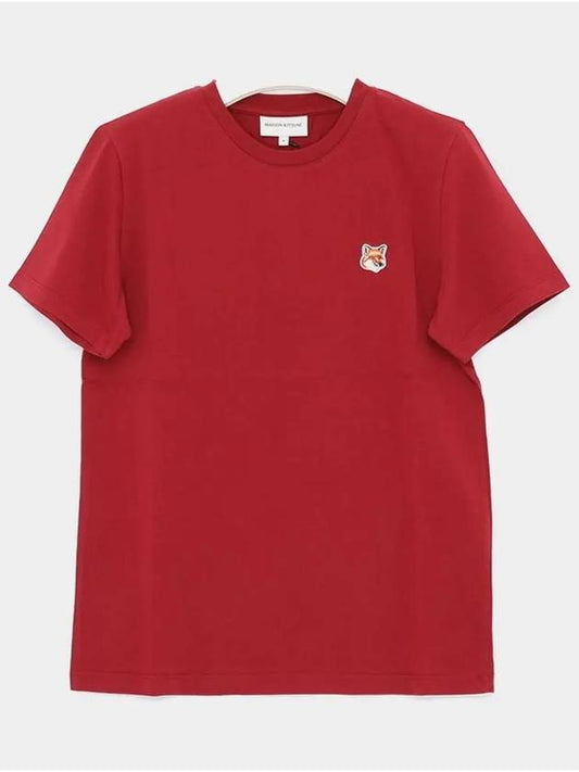 Fox Head Patch Regular Short Sleeve T-Shirt Brick Red - MAISON KITSUNE - BALAAN 2