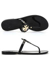 Miller Mini Flat Thong Flip Flop Black - TORY BURCH - BALAAN 2