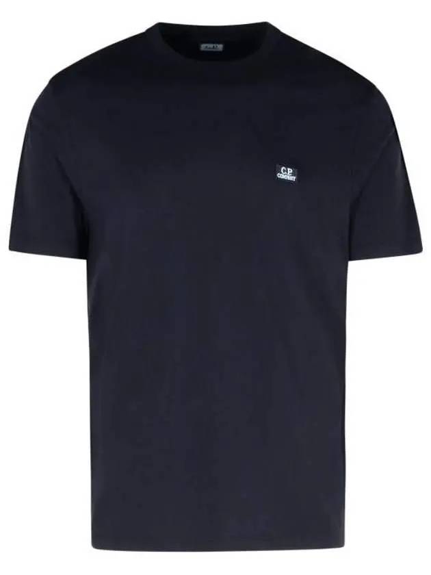 Logo Short Sleeve T-Shirt Blue - CP COMPANY - BALAAN 2