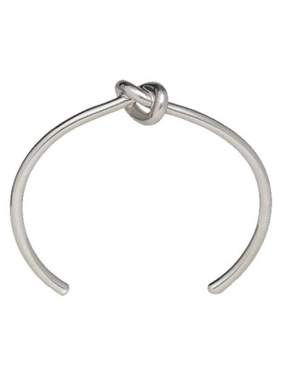 Knot Extra Thin Brass Bracelet Silver - CELINE - BALAAN 2