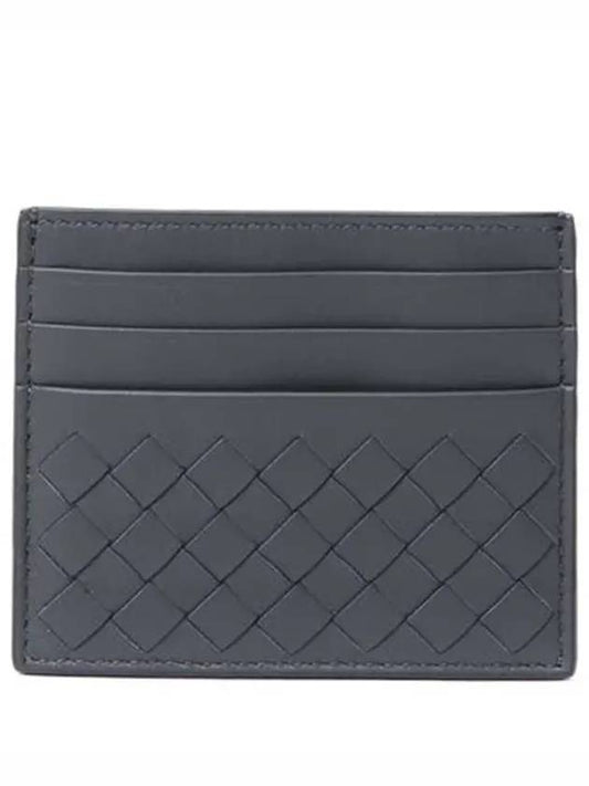 Intrecciato Weaving Card Wallet Grey - BOTTEGA VENETA - BALAAN 2