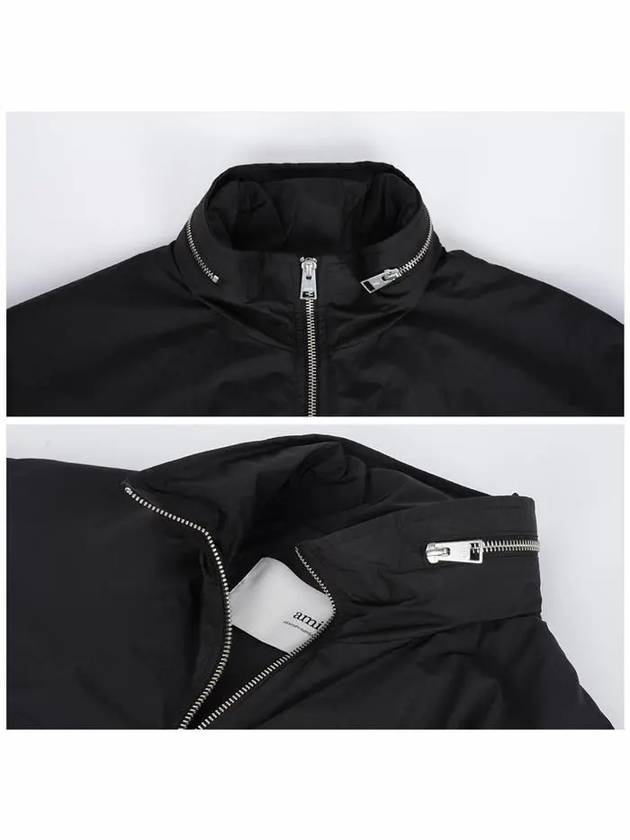 Zip-Up Jacket Black - AMI - BALAAN 6