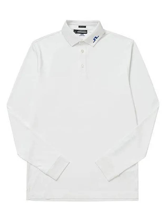 Men's Tour Tech Long Sleeve Polo Shirt White - J.LINDEBERG - BALAAN 2