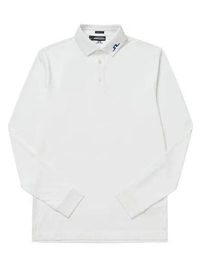 Men's Tour Tech Long Sleeve Polo Shirt White - J.LINDEBERG - BALAAN 2