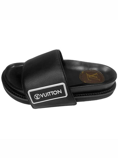 LV Sunset Flat Comfort Slippers Black - LOUIS VUITTON - BALAAN 2