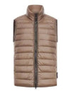 Loom Woven Chambers Recycled Nylon Down TC Vest Brown - STONE ISLAND - BALAAN 2