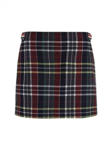 checked wool mini skirt - THOM BROWNE - BALAAN 1