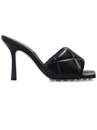 WoMen's Lido Sandal Heels Black - BOTTEGA VENETA - BALAAN 1