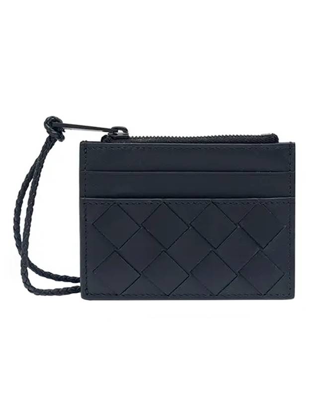 Intrecciato Strap Card Wallet Black - BOTTEGA VENETA - BALAAN 1