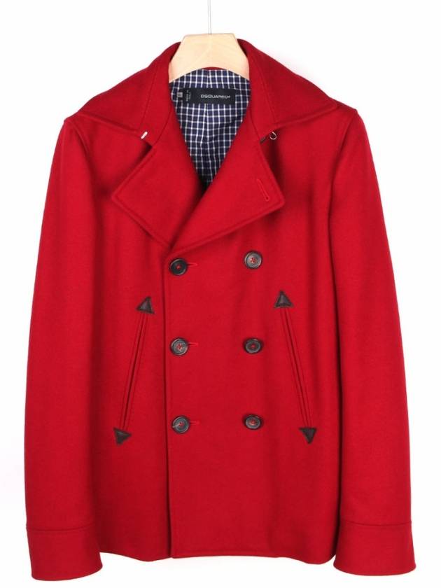 Dean Dan Peacoat Red S74AM0293 - DSQUARED2 - BALAAN 1