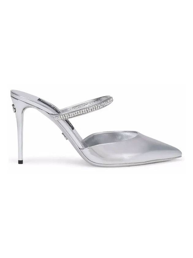 strap sandals heel silver - DOLCE&GABBANA - BALAAN 1