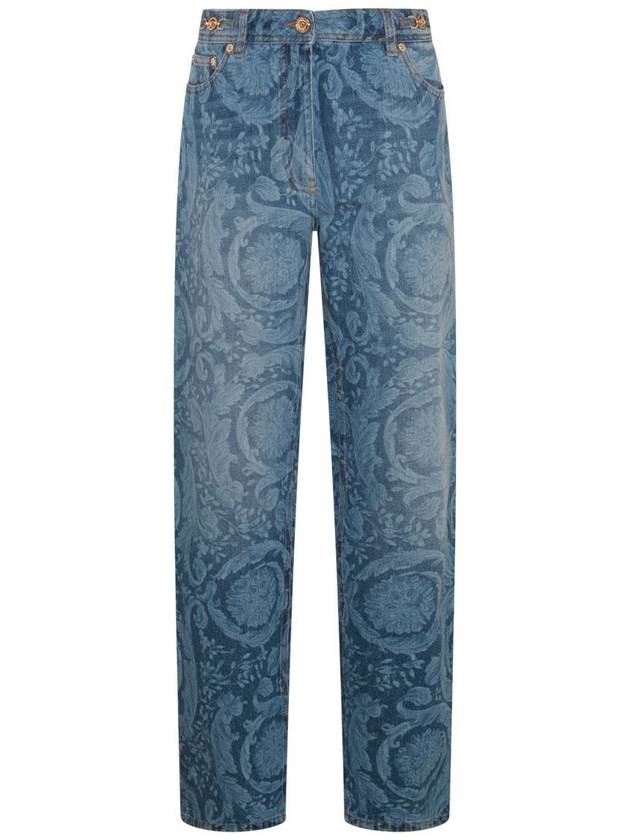 Denim Straight Pants 10115191A100291D030 BLUE - VERSACE - BALAAN 2