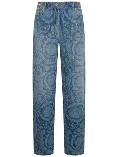 Denim Straight Pants 10115191A100291D030 BLUE - VERSACE - BALAAN 2