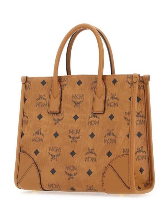 Munchen Visetos Tote Bag Brown - MCM - BALAAN 3