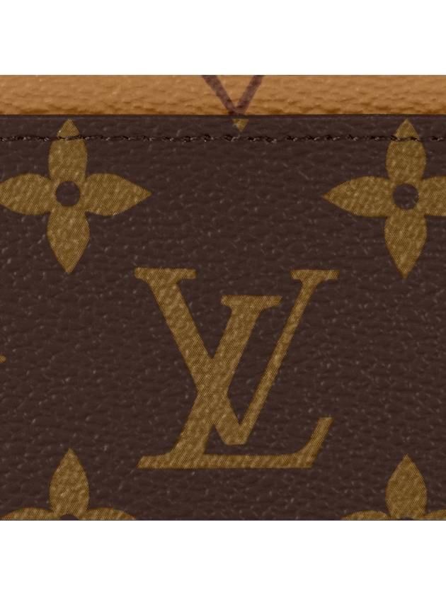 Monogram Reverse Canvas Card Wallet Brown - LOUIS VUITTON - BALAAN 5