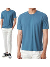 cotton short sleeve t shirt blue - RVR LARDINI - BALAAN 2