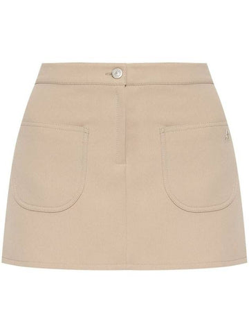 Courrèges Mini-Skirt 2-Pockets Twill Clothing - COURREGES - BALAAN 1