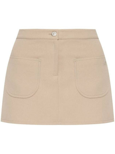 Courrèges Mini-Skirt 2-Pockets Twill Clothing - COURREGES - BALAAN 1