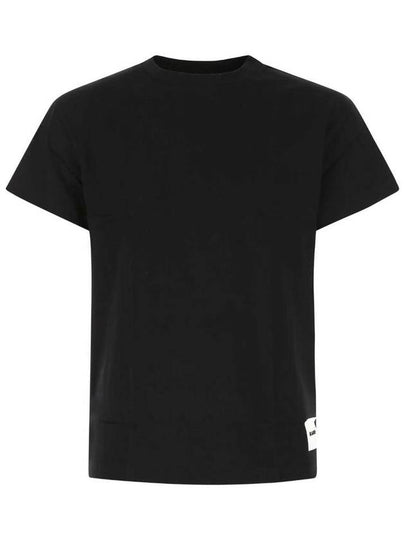 Logo Patch Cotton Short Sleeve T-Shirt 3 Pack Black - JIL SANDER - BALAAN 2