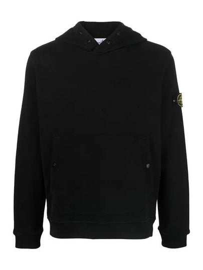 Garment Dyed Hoodie Black - STONE ISLAND - BALAAN 2