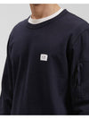 Logo Patch Sweatshirt Navy - CP COMPANY - BALAAN 6