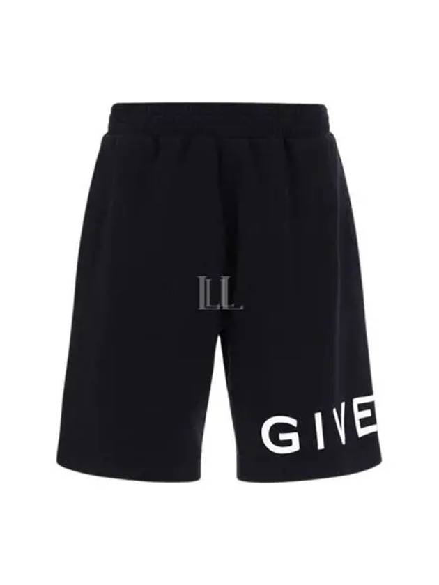 Logo Print Shorts Black - GIVENCHY - BALAAN 2