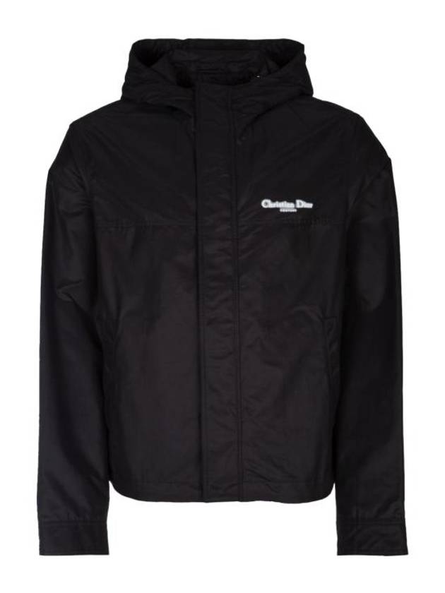 Couture Blended Cotton Windbreaker Black - DIOR - BALAAN 2